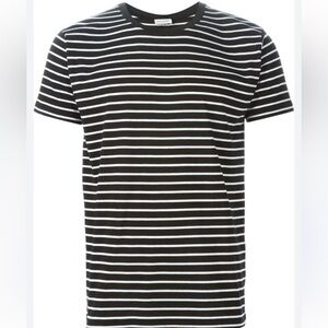 Saint Laurent Monochrome Striped Tee